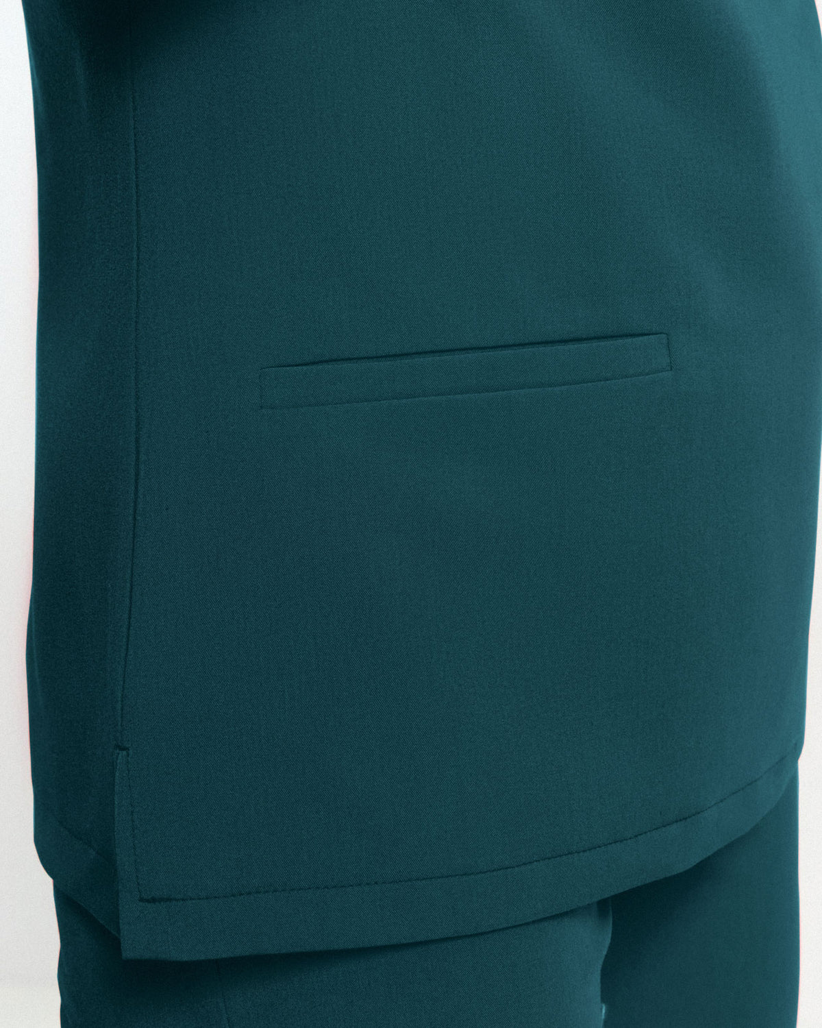 Bluzka Medyczna Basic- Caribbean Blue