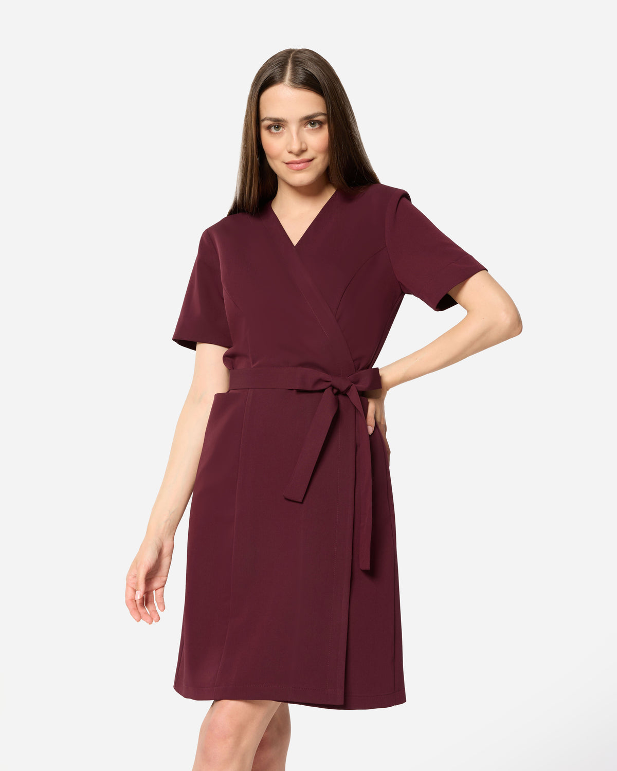 Sukienka Medyczna Sofia - Burgundy