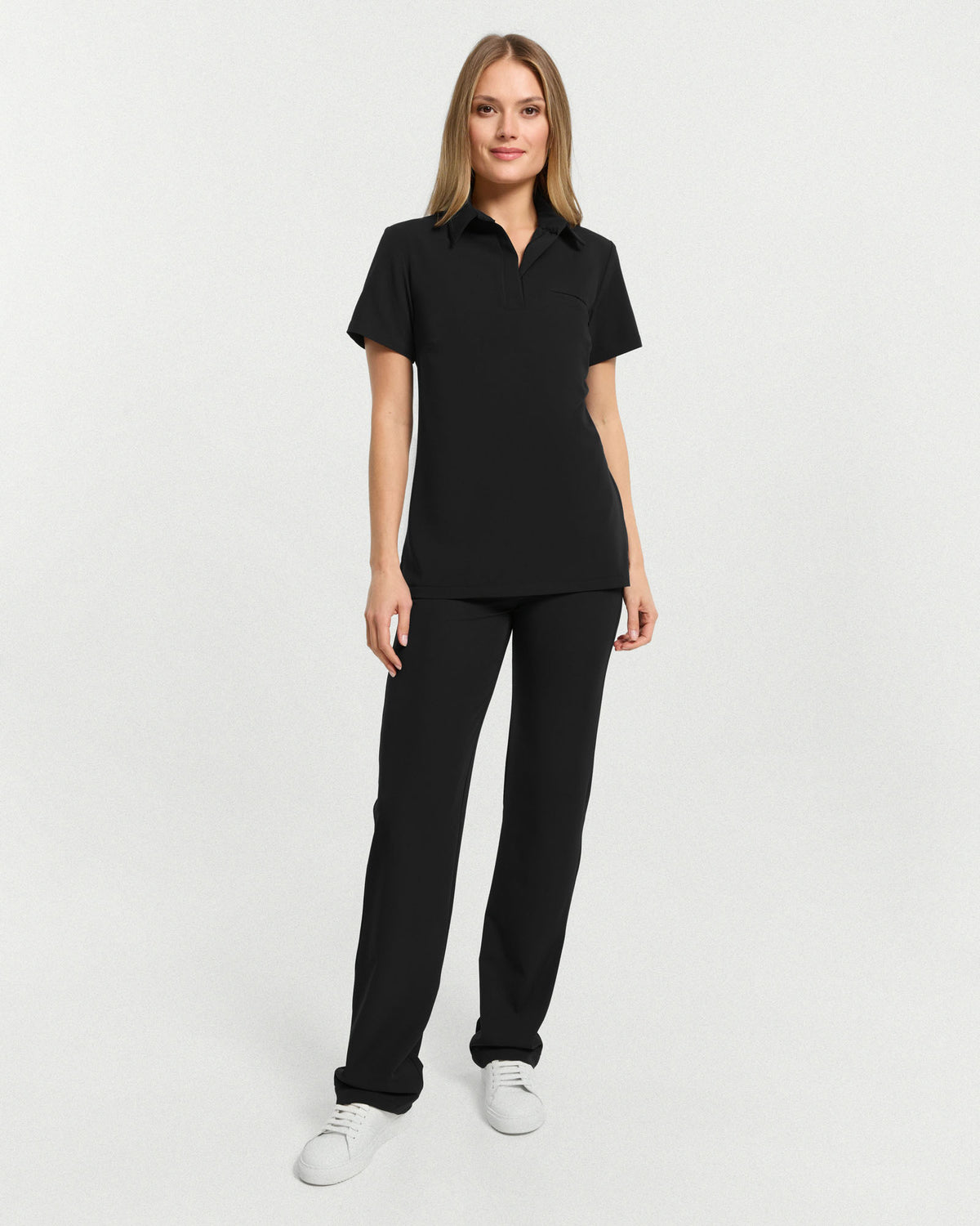 Bluzka Medyczna Damska Serena Polo - Black