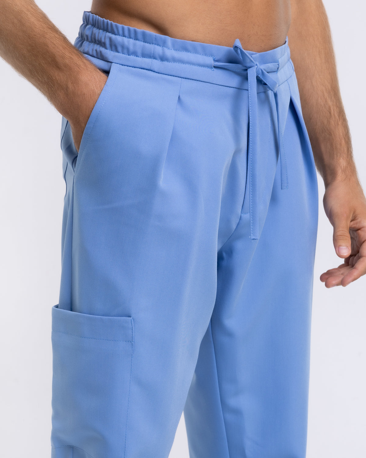 Męskie spodnie medyczne | Classic Fit  - Blue Sky