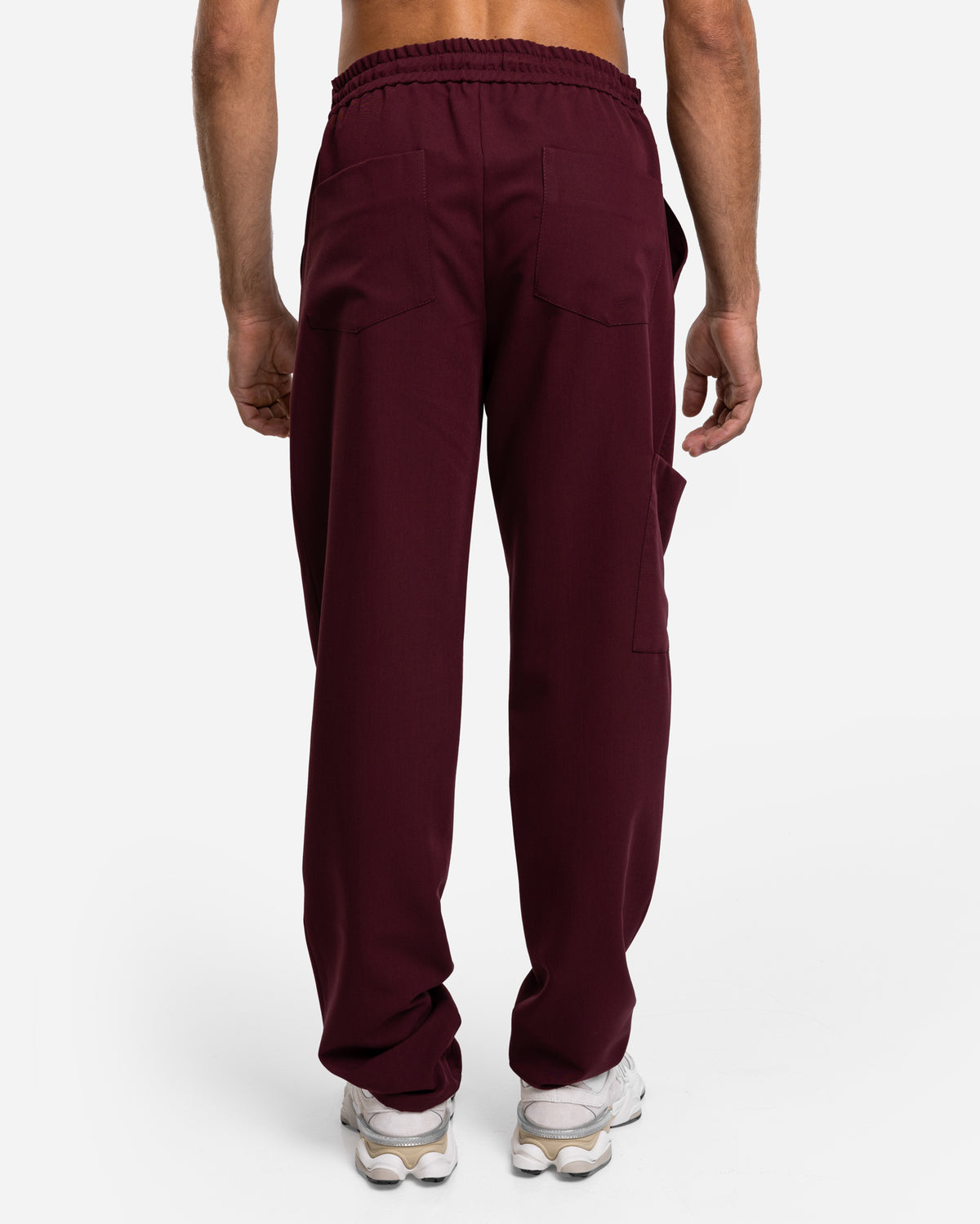 Męskie spodnie medyczne | Classic Fit  - Burgundy