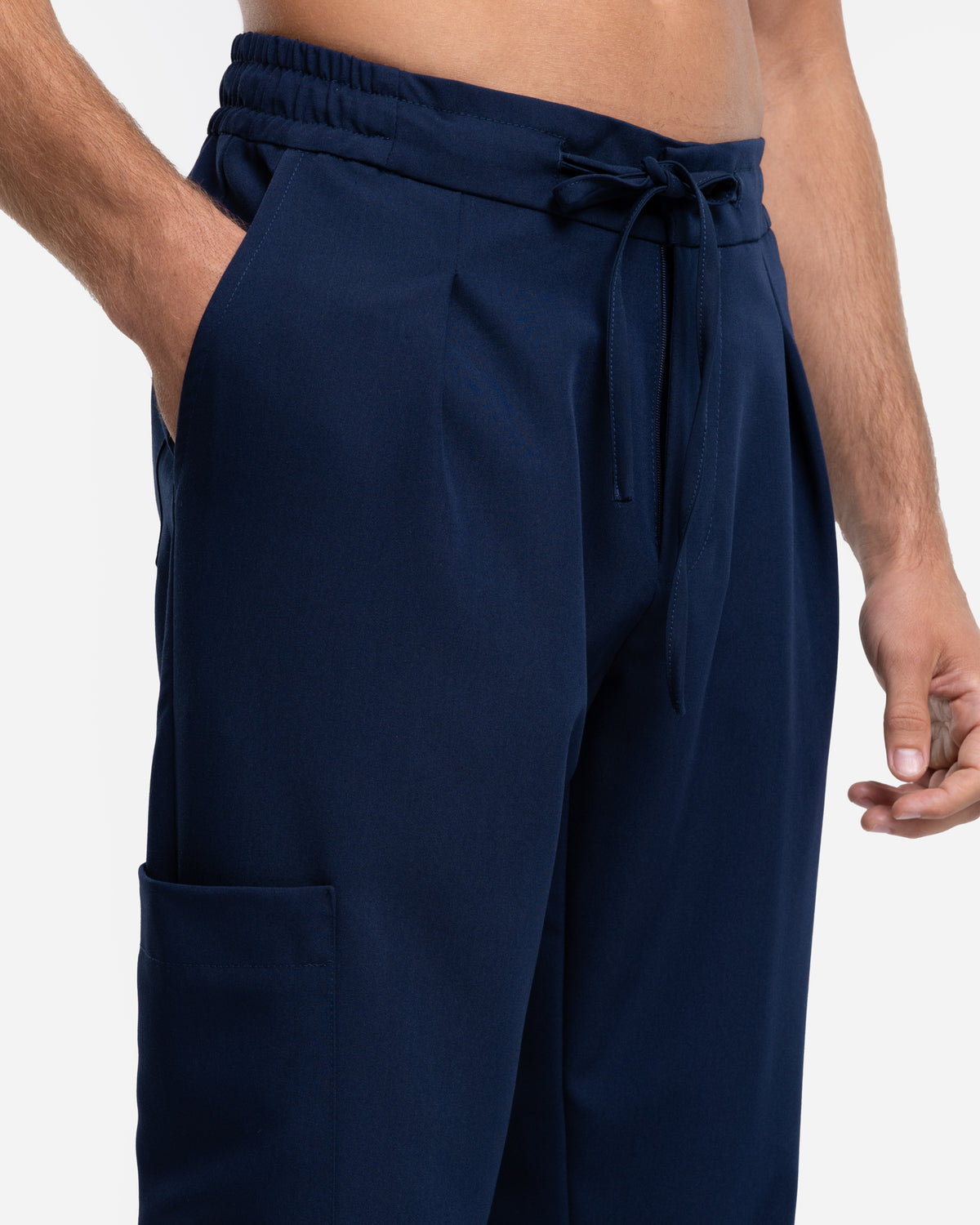 Męskie spodnie medyczne | Classic Fit  - Royal Navy