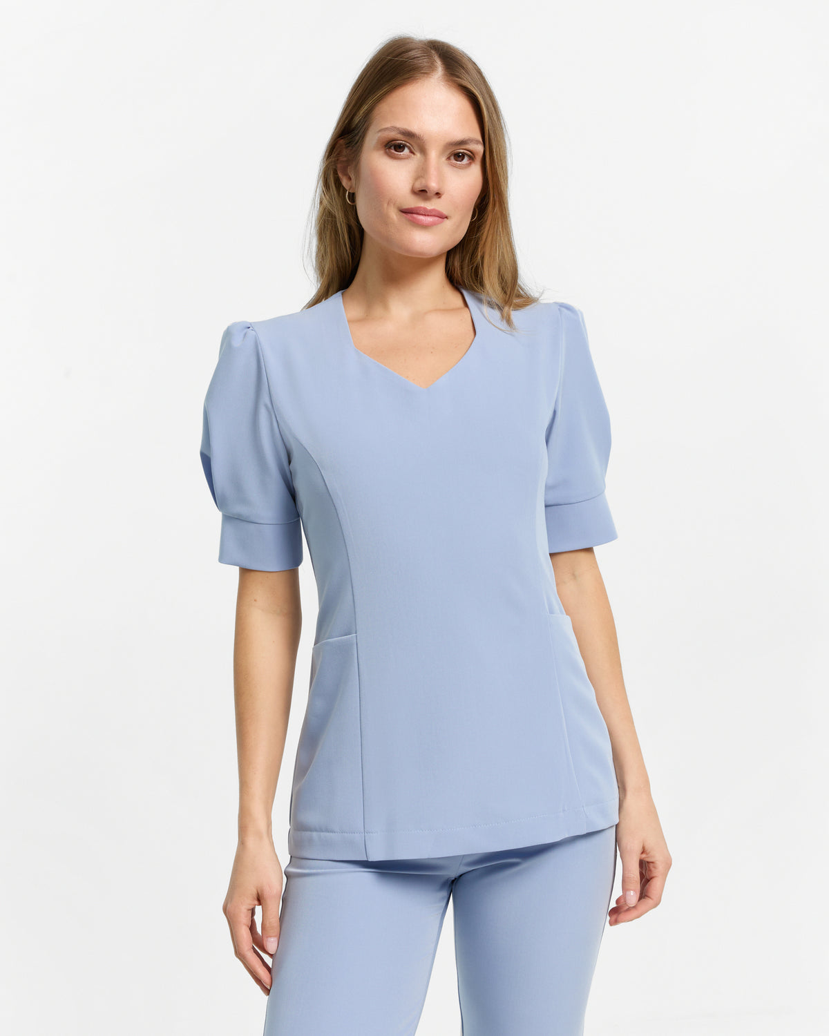 Bluzka Medyczna Charlotte - Baby Blue