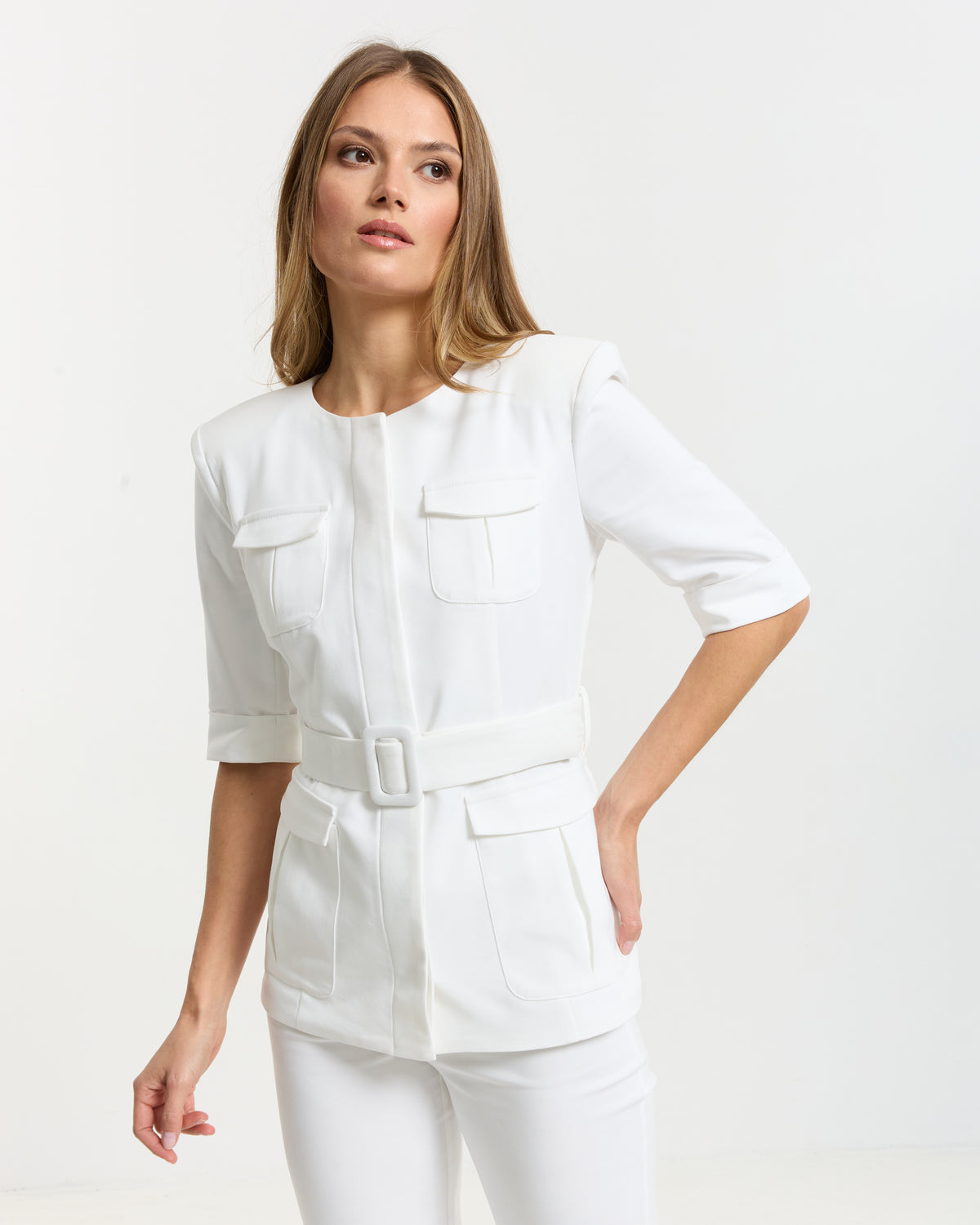 Celine Marynarka Medyczna - White