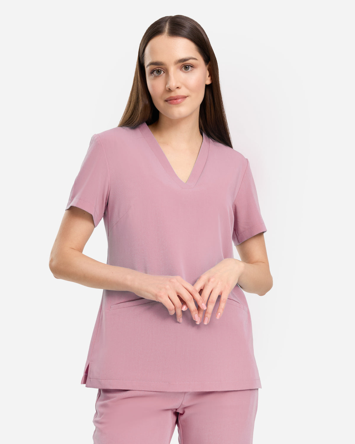 Bluzka Medyczna Basic -  Ballerina Pink