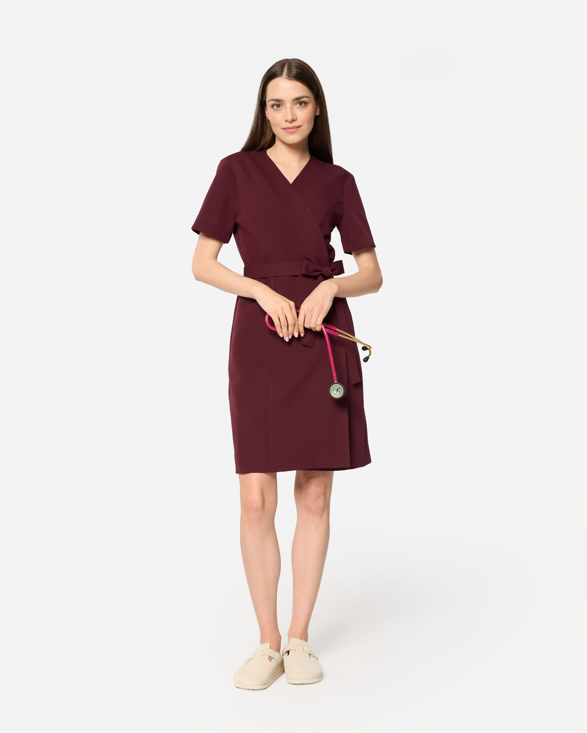 Sukienka Medyczna Sofia - Burgundy