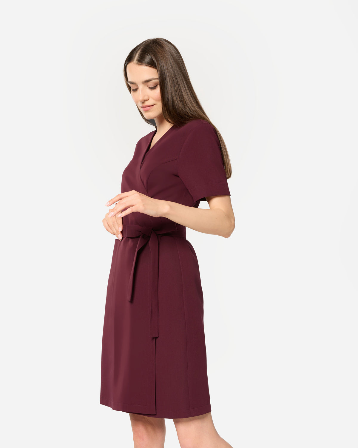 Sukienka Medyczna Sofia - Burgundy