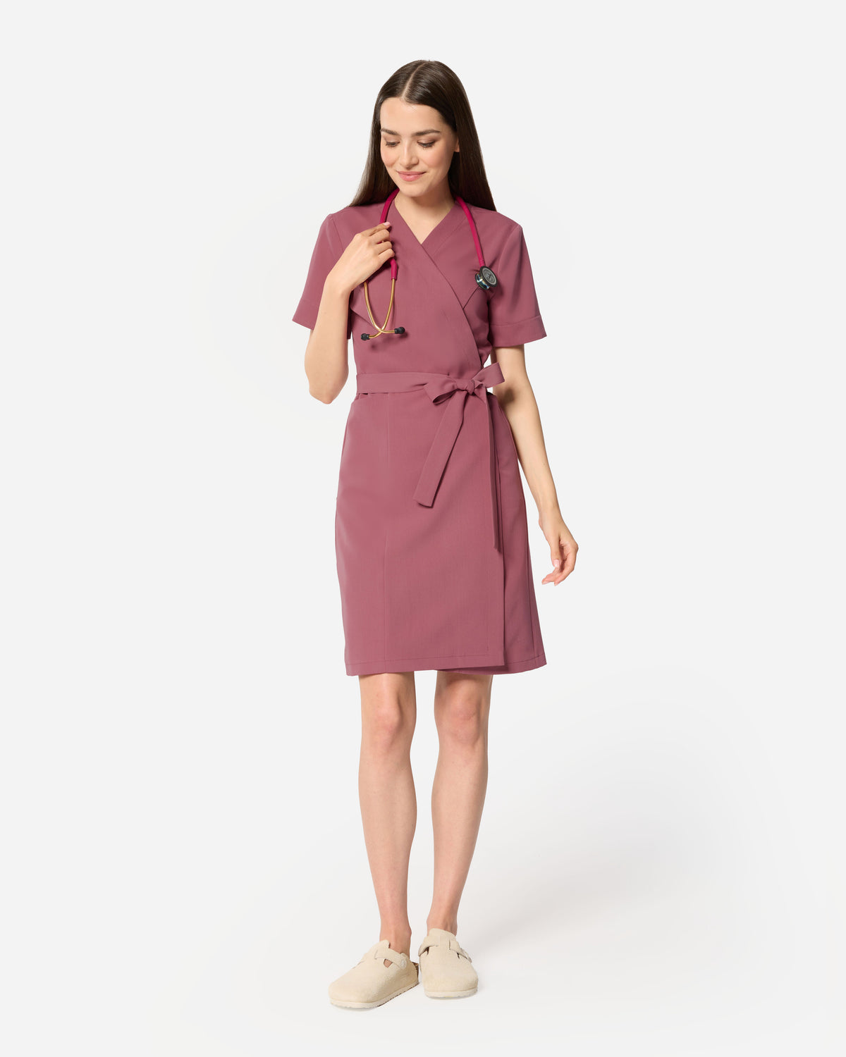 Sukienka Medyczna Sofia - Dusty Rose